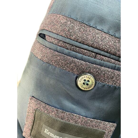 CURRENT Ermenegildo Zegna Mil. Easy 14MILMIL14 Jacket Wool Silk Cashmere US 40C - Picture 8 of 12